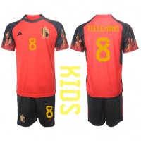 Camisa de time de futebol Bélgica Youri Tielemans #8 Replicas 1º Equipamento Infantil Mundo 2022 Manga Curta (+ Calças curtas)